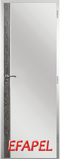 Алуминиева врата от серия Ефапел - цвят Сив ясен