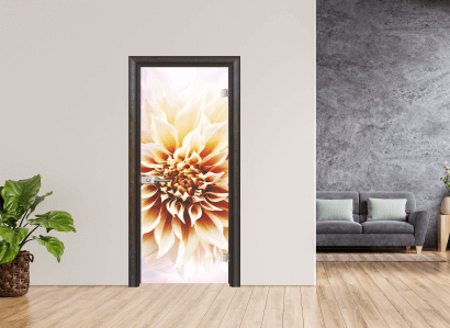 Стъклена врата модел Efapel Print 13 5 цвят палисандър