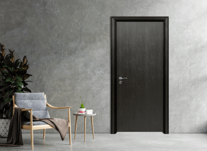 Интериорна врата Efapel плътен модел 4500 цвят черна мура