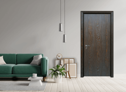 Интериорна врата Efapel плътен модел 4500 цвят палисандър