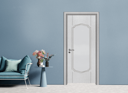 Интериорна врата Efapel модел със стъкло 4501 цвят лен