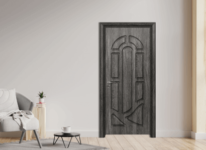 Интериорна врата Efapel плътен модел 4512p цвят сив ясен