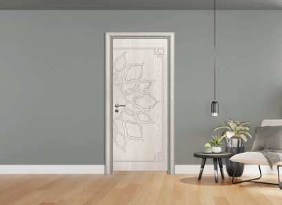 Интериорна врата Efapel плътен модел 4539p цвят бяла мура