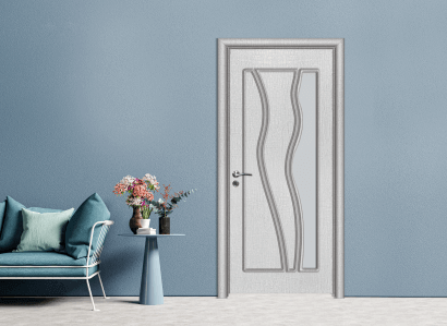 Интериорна врата Efapel модел със стъкло 4542 цвят лен