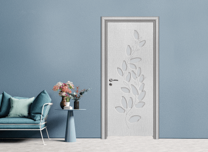 Интериорна врата Efapel модел със стъкло 4565 цвят лен