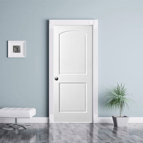 Стилна бяла интериорна врата
