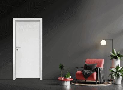 Интериорна врата Gradde Simpel - цвят Бял Мат