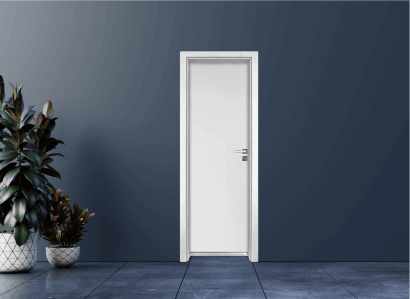 Алуминиева врата за баня – GRADDE цвят Бял Мат