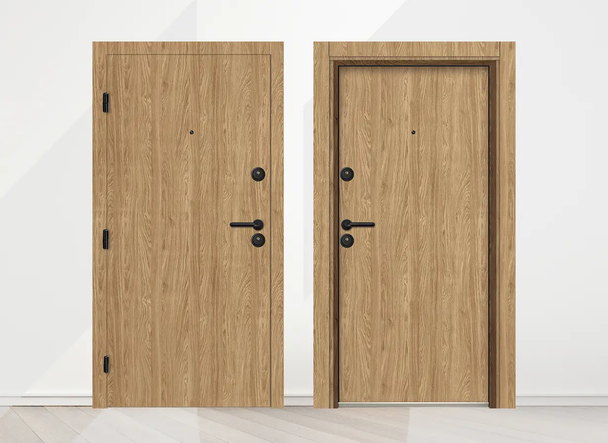 Входна Врата Unison Design цвят Дъб Роял в наличност 2sides