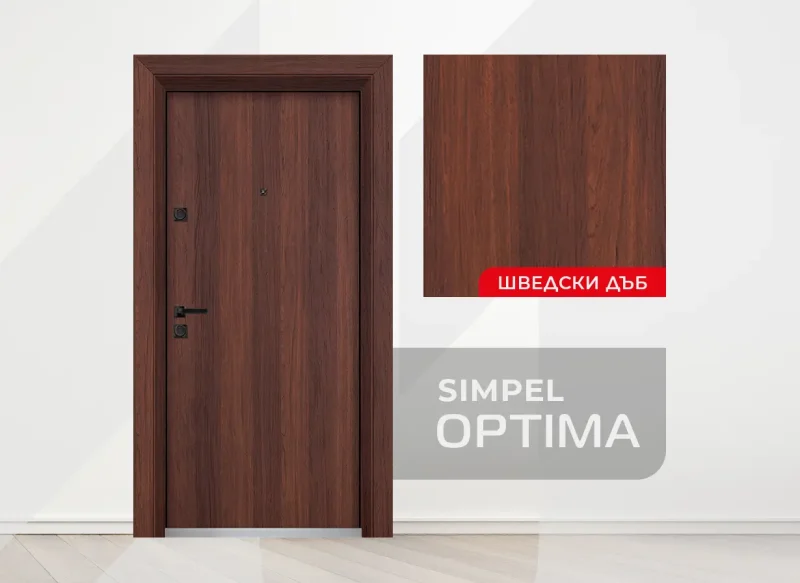 Входна Врата Unison Optima Simpel Шведски Дъб