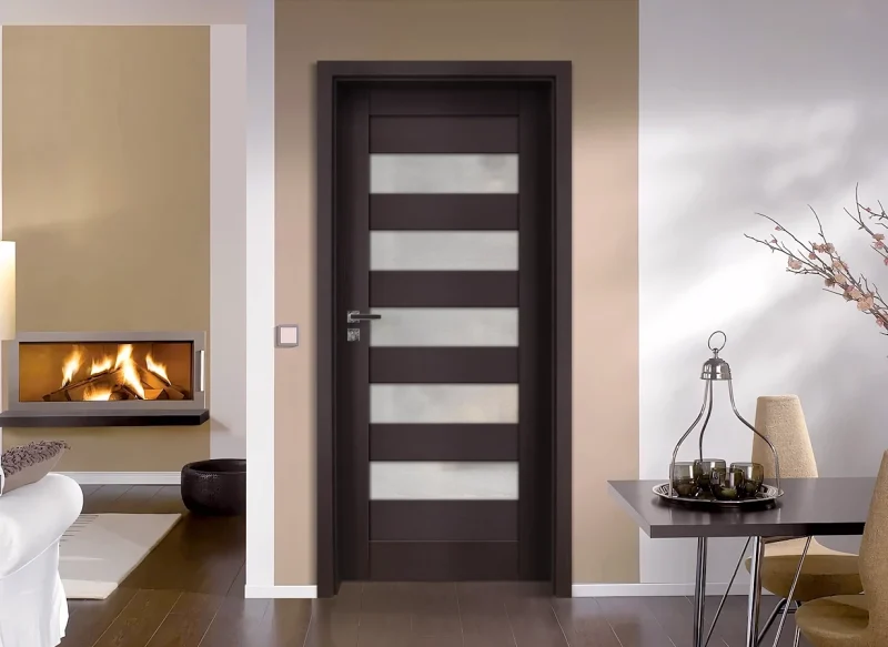 Интериорна врата Gradde Aaven Glas, Орех Рибейра