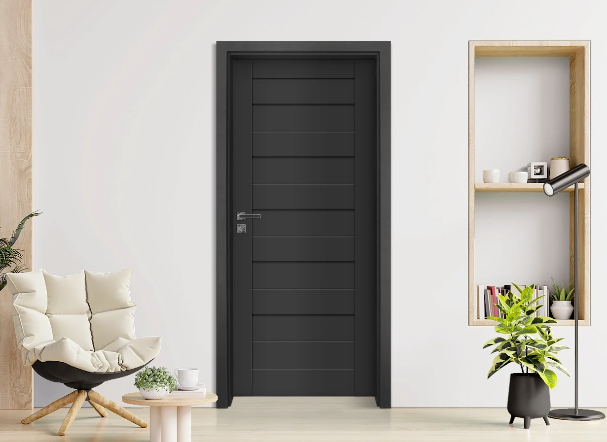 Интериорна врата Gradde Aaven Voll, Антрацит мат