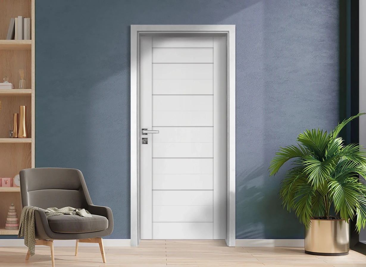 Интериорна врата Gradde Aaven Voll, Бял мат