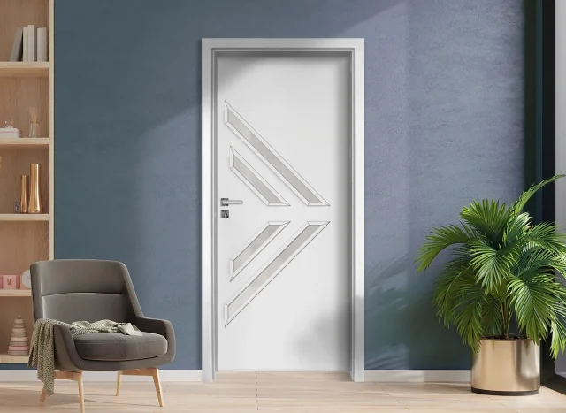 Интериорна врата Gradde Paragon 3-4 Glas, Бял мат