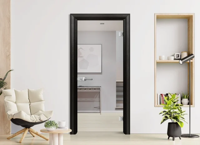 Стъклена Врата Efapel Basic G 10 Черна Мура