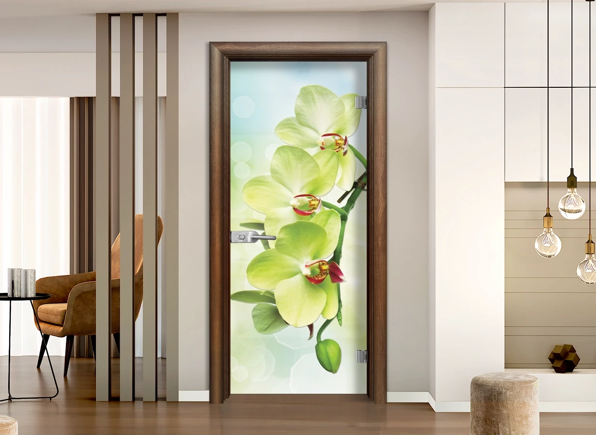 Стъклена Врата Efapel Print G 13-3 Green Императорска акация