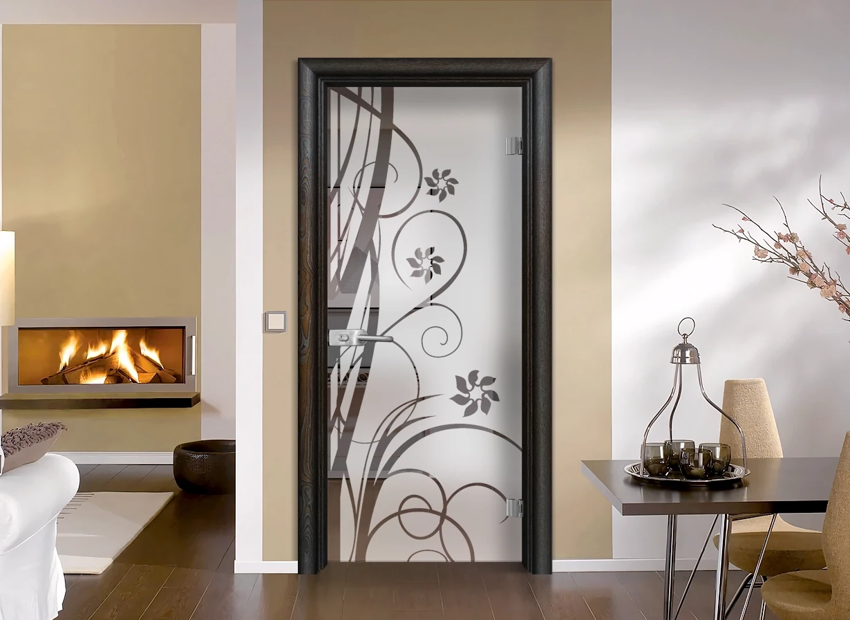 Стъклена Врата Efapel Sand G 14-7 Палисандър
